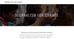 Desktop Screenshot of journalismforchange.org