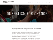 Tablet Screenshot of journalismforchange.org